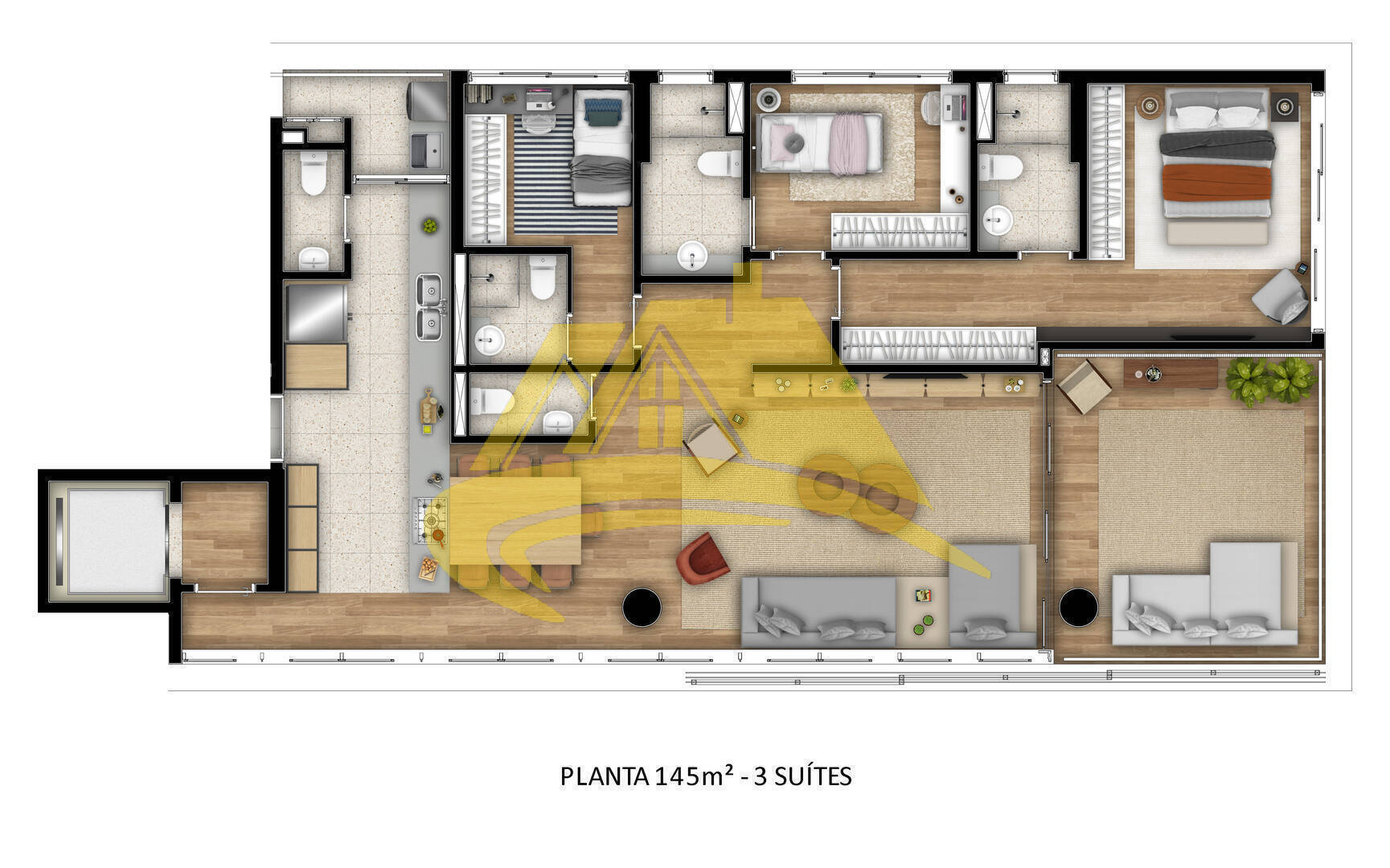 Apartamento à venda com 3 quartos, 145m² - Foto 22