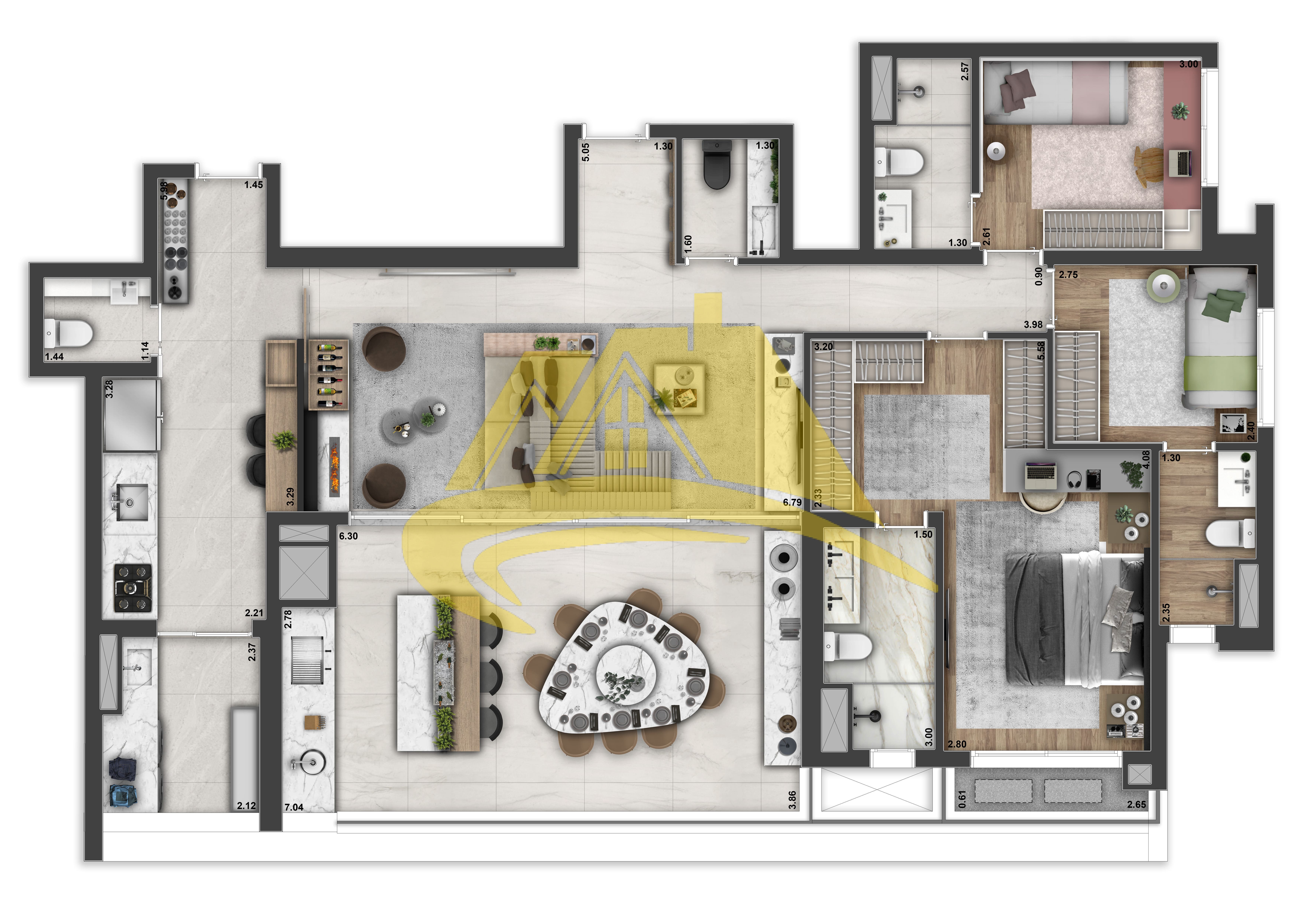 Apartamento à venda com 4 quartos, 142m² - Foto 20