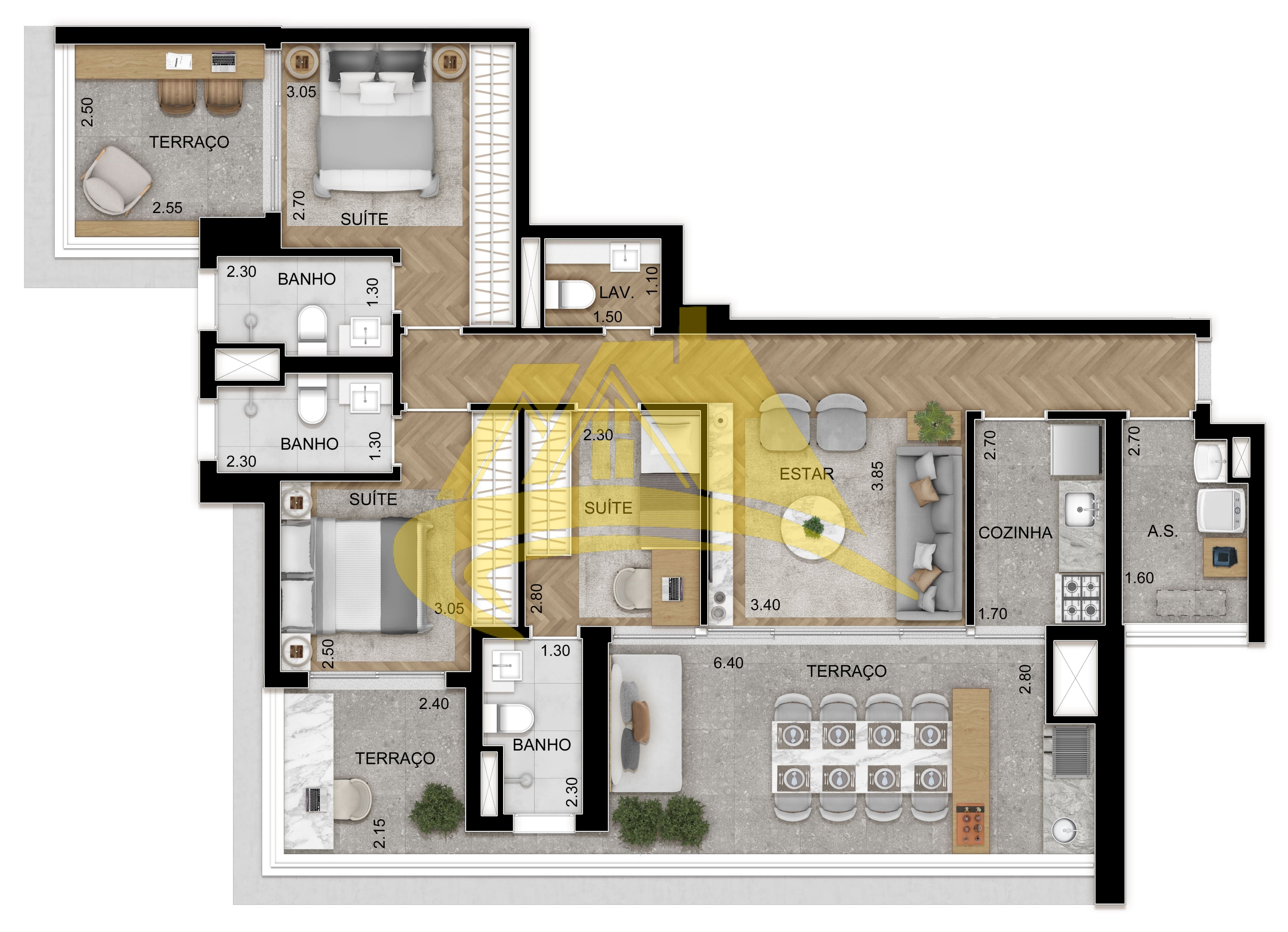 Apartamento à venda com 2 quartos, 78m² - Foto 27