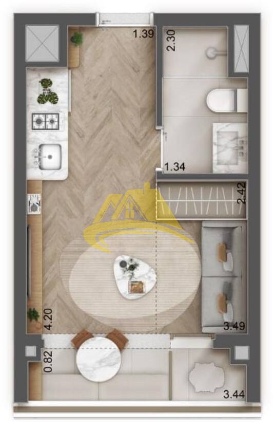 Apartamento à venda com 1 quarto, 28m² - Foto 6