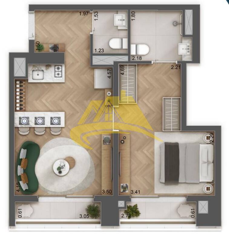 Apartamento à venda com 1 quarto, 28m² - Foto 21