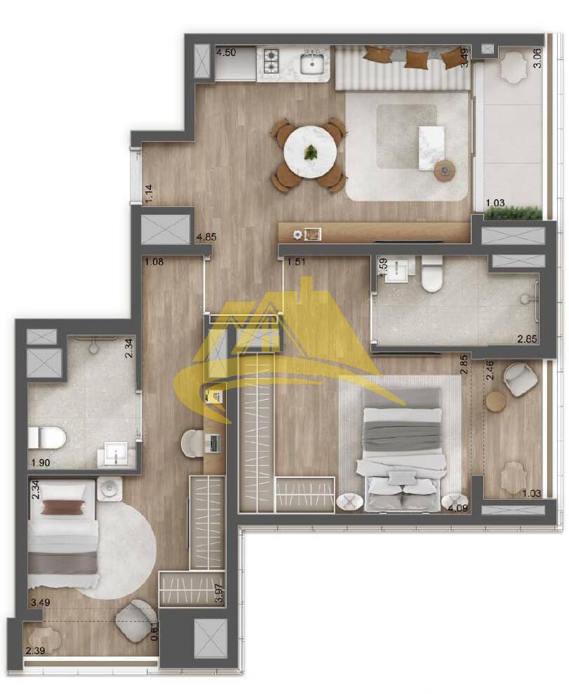 Apartamento à venda com 1 quarto, 28m² - Foto 22